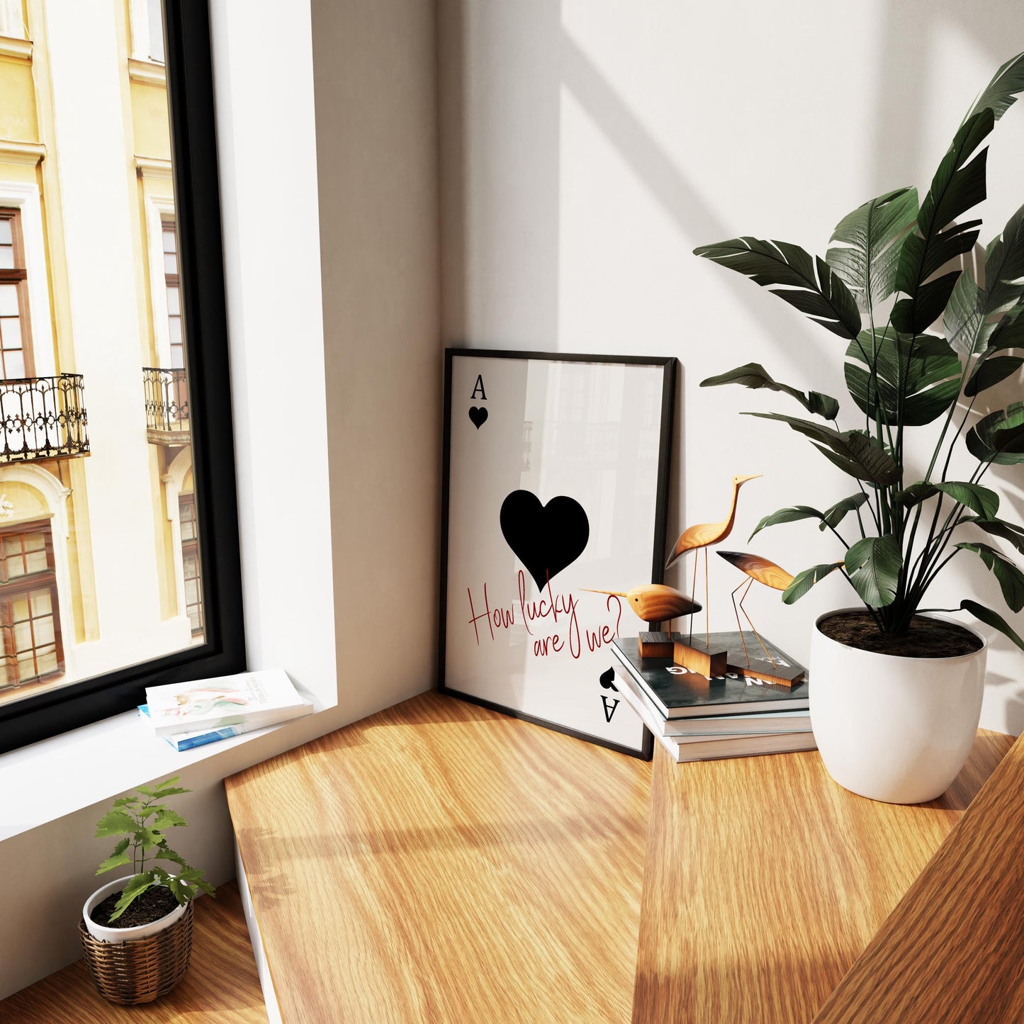 Ace of Hearts Print: Retro Typography, Trendy Wall Art (Digital Download)