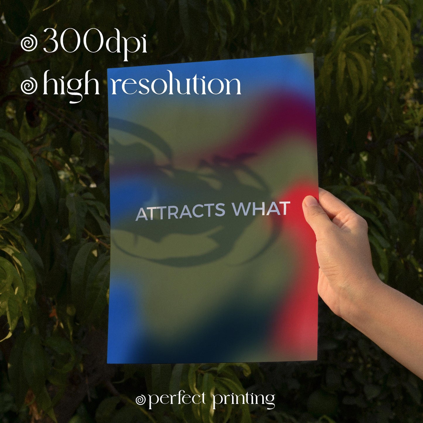 Gradient Aura Poster Set - Spiritual Wall Art, Energy Decor, Meditation Quote Prints