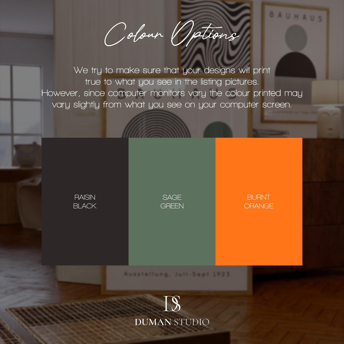 Sage Green Bauhaus Print: Boho Chic Exhibition Poster (Digital Download)