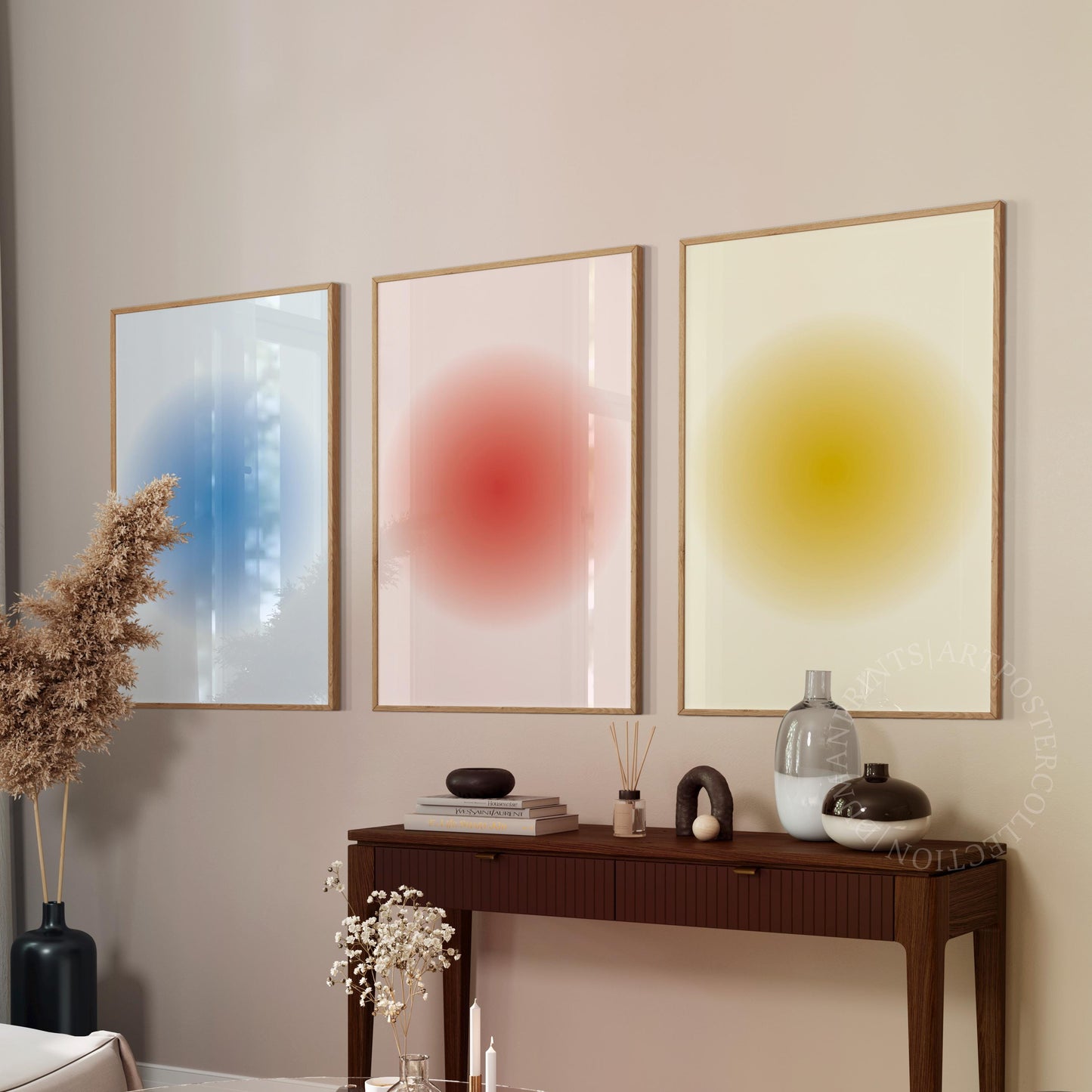 Y2K Aura Gradient Print Set: Spiritual Wall Art (Digital Download)