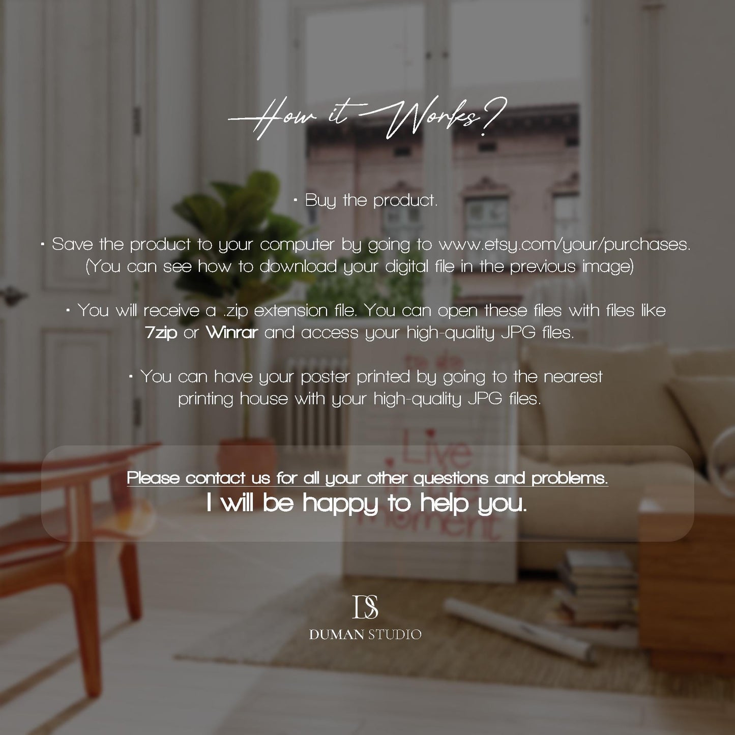 To Do List Inspirational Quote Print: Girly Apartment Decor (Digital Download)