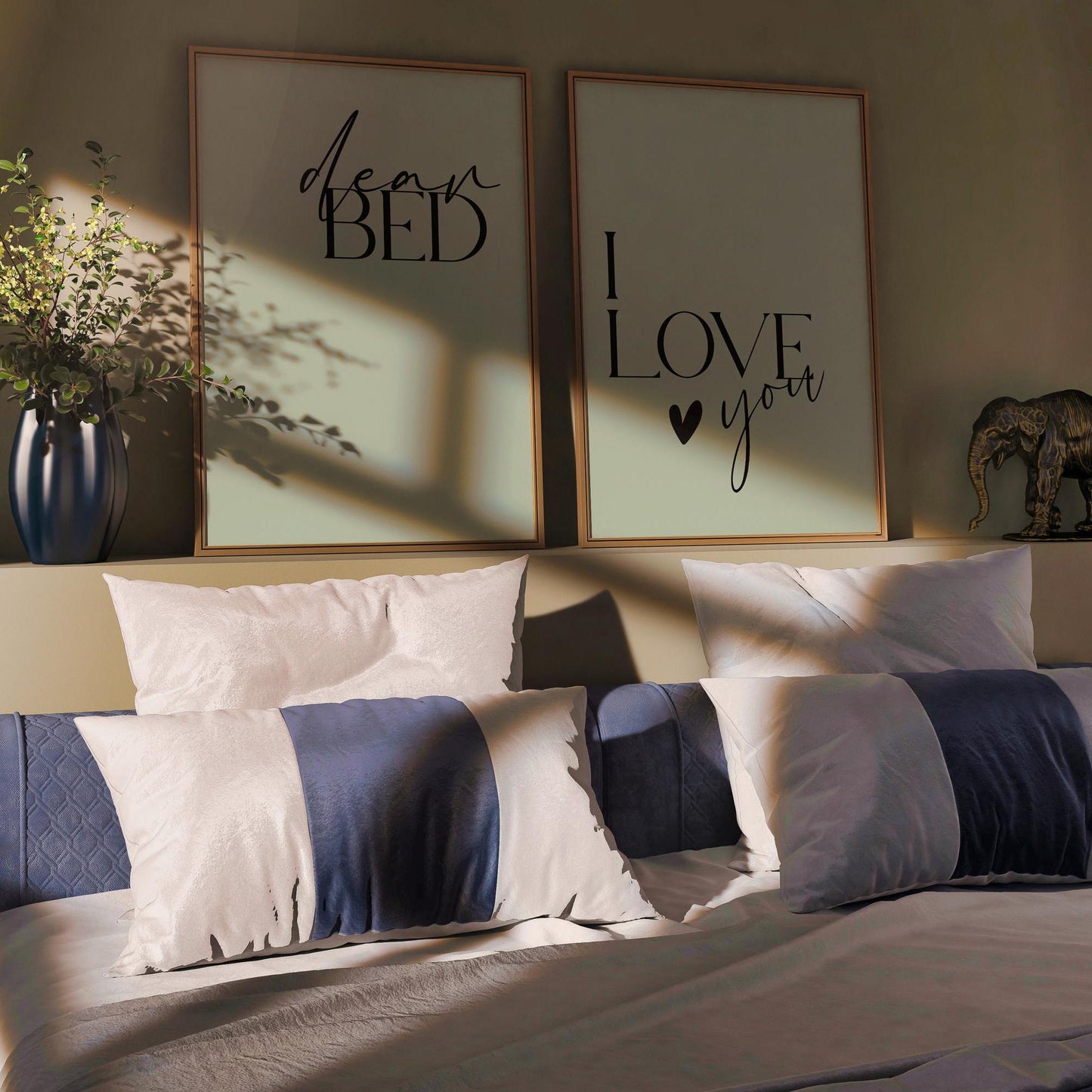 Dear Bed I Love You Print: Bedroom Wall Decor (Digital Download)
