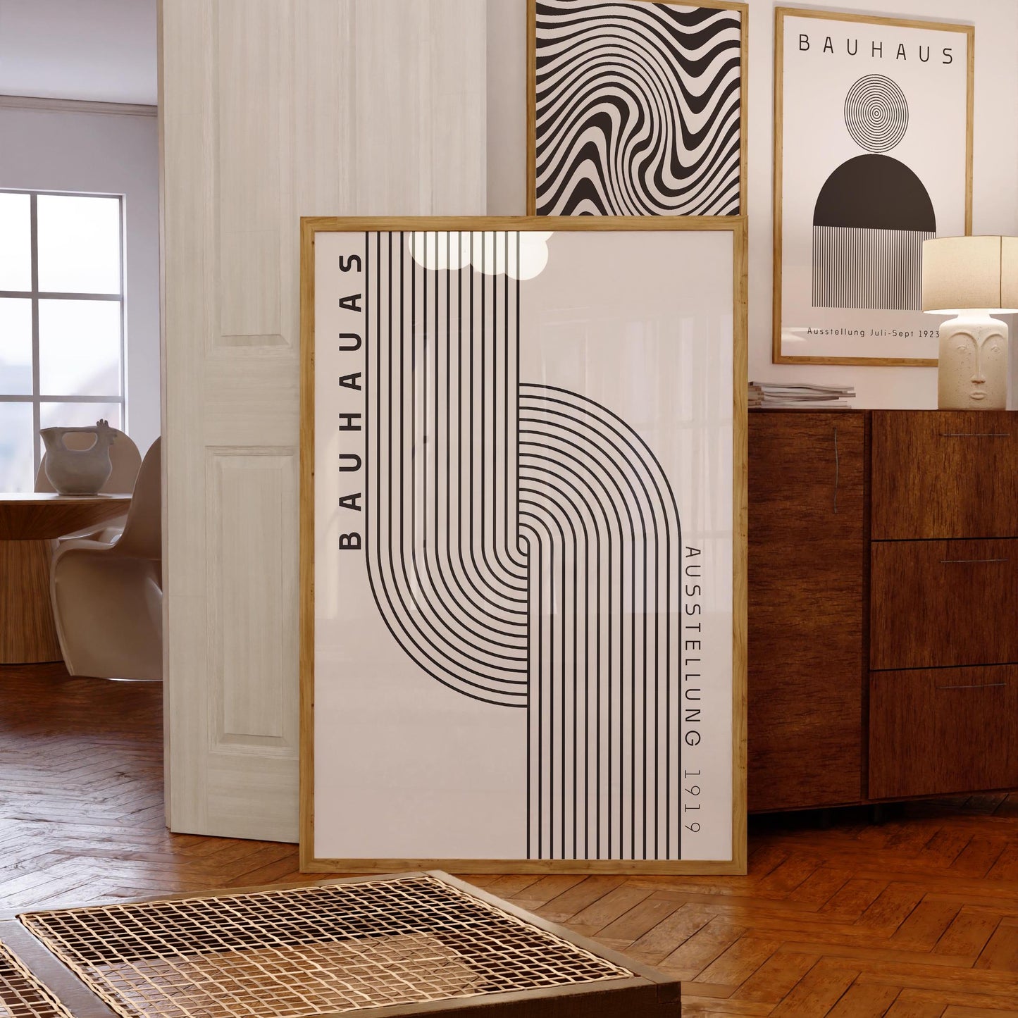 Bauhaus Print, Bauhaus Poster, Boho Chic Wall Decor, Exhibition Poster, Aesthetic Art Print, Bauhaus Download
