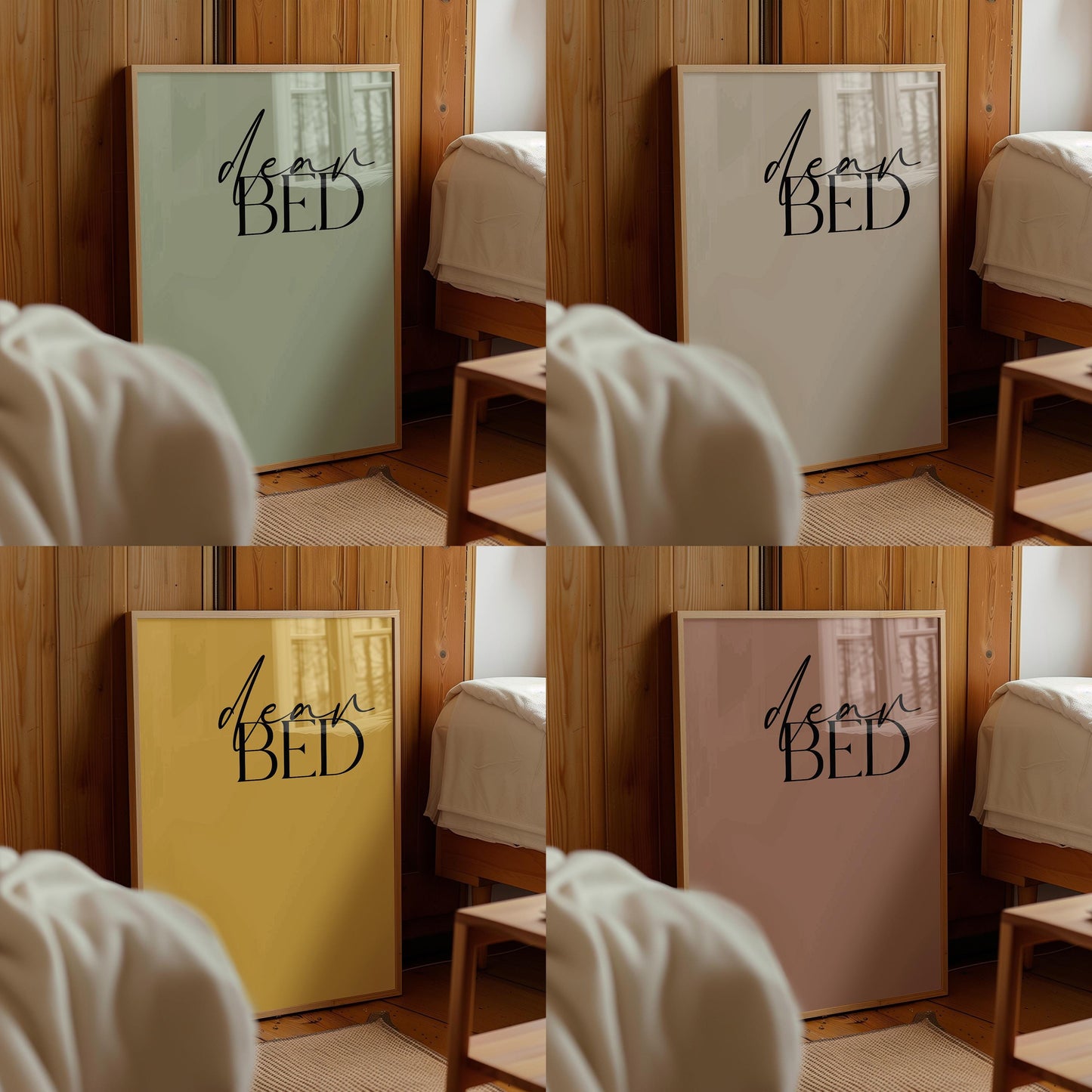 Dear Bed I Love You Print: Bedroom Wall Decor (Digital Download)