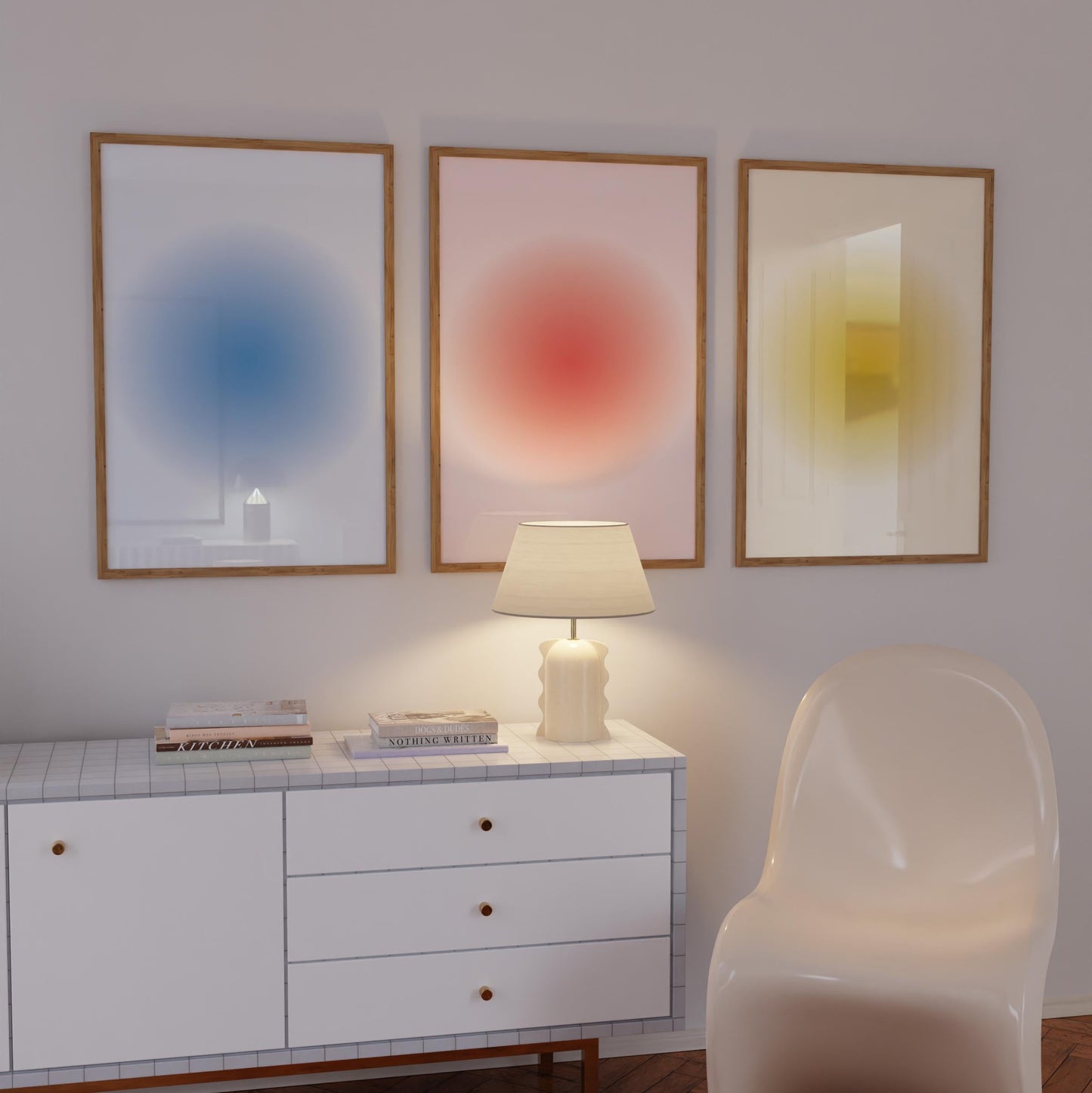Y2K Aura Gradient Print Set: Spiritual Wall Art (Digital Download)