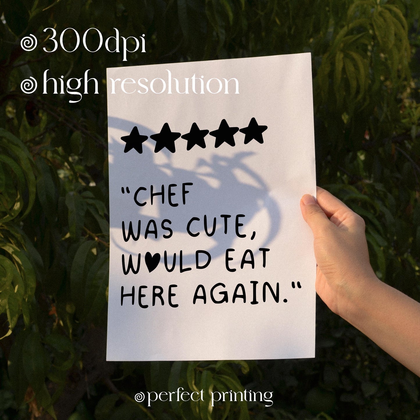 Chef Was Cute Would Eat Here Again Wall Art | Aesthetic Kitchen Decor, Cute Cooking Art, Kitchen Wall Art, Bar Cart Art