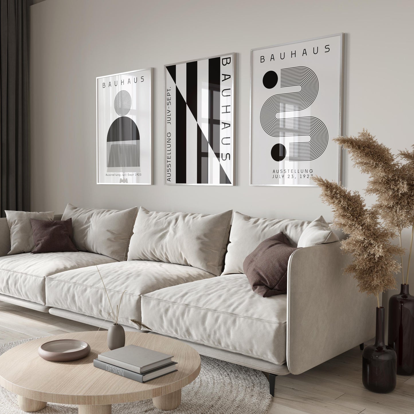 Bauhaus Art Print Set: Boho Chic Exhibition Posters (Digital Download)