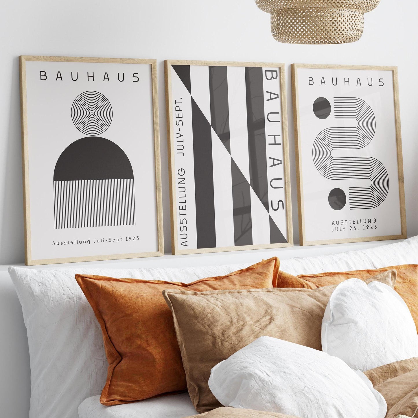 Bauhaus Art Print Set: Boho Chic Exhibition Posters (Digital Download)