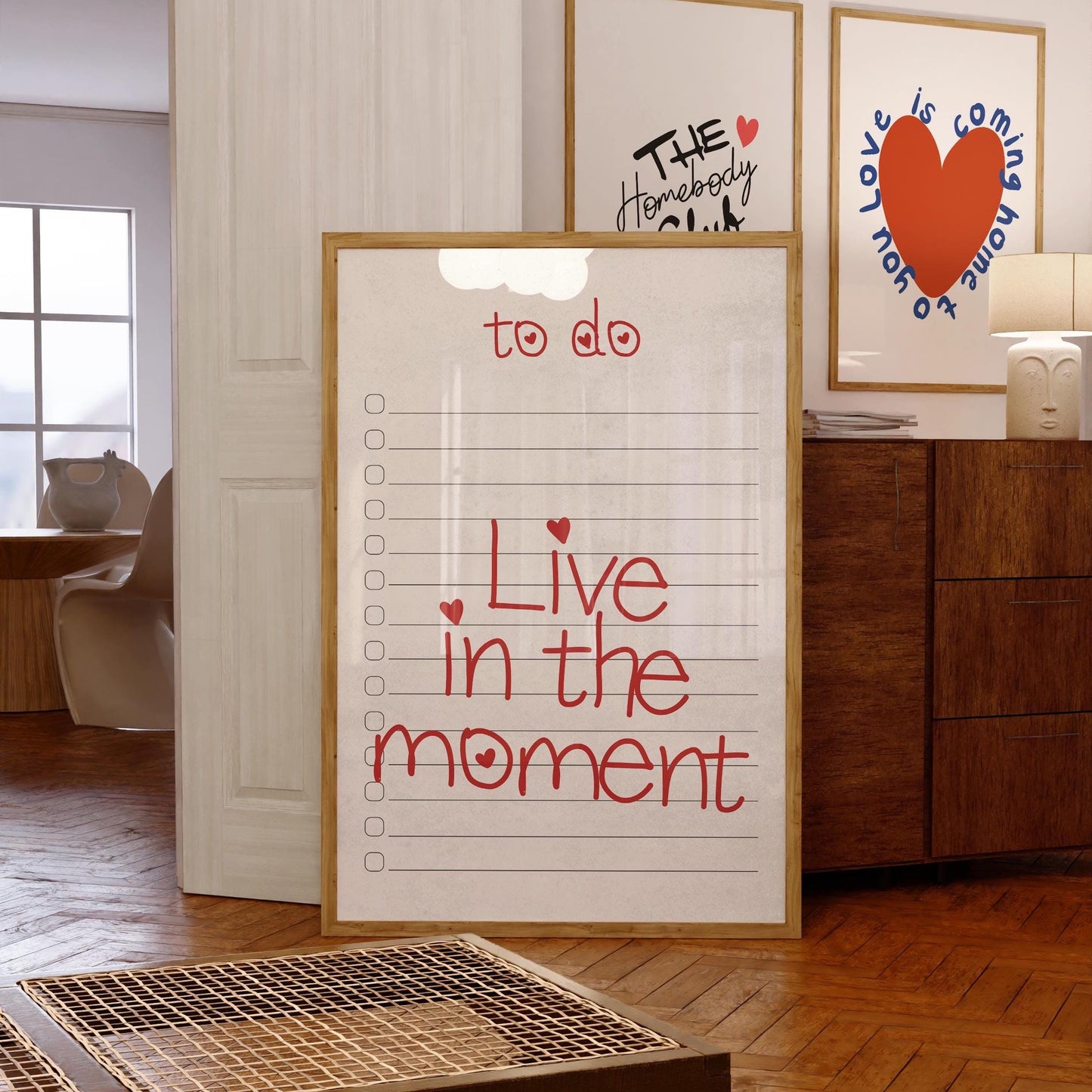 To Do List Inspirational Quote Print: Girly Apartment Decor (Digital Download)