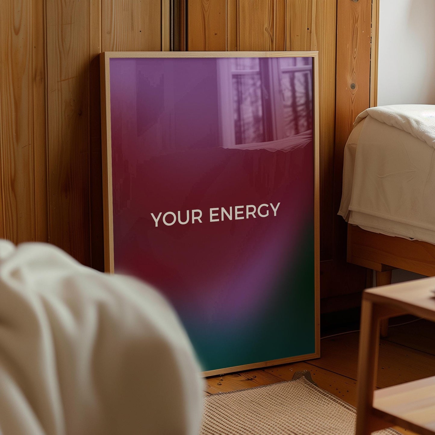 Gradient Aura Poster Set - Spiritual Wall Art, Energy Decor, Meditation Quote Prints