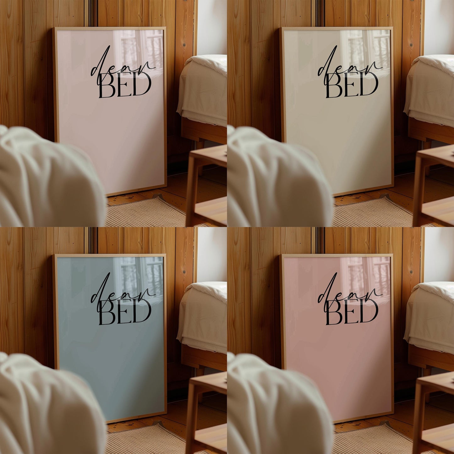 Dear Bed I Love You Print: Bedroom Wall Art (Digital Download)