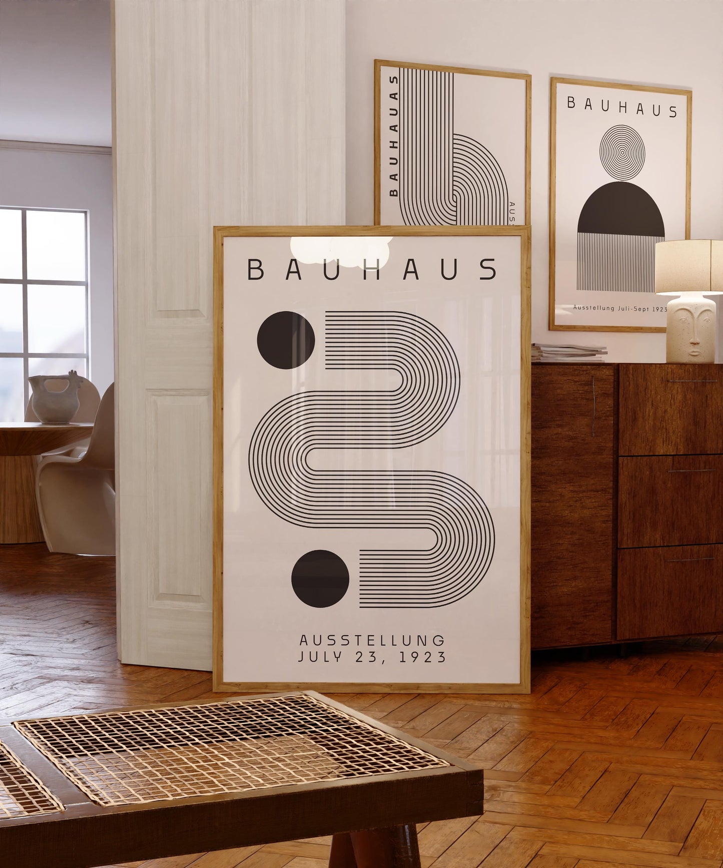 Bauhaus Exhibition Poster: Abstract Geometric Art Print (Digital Download)