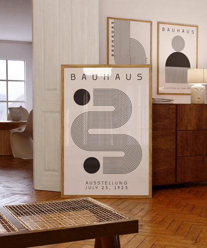 Bauhaus Exhibition Poster: Abstract Geometric Art Print (Digital Download)