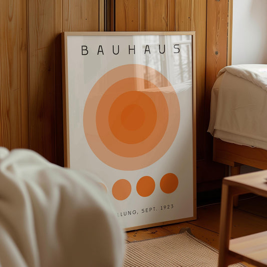 Bauhaus Exhibition Poster: Sage Green Boho Chic Wall Art (Digital Download)