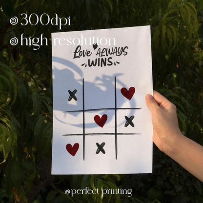 Love Always Wins Print: Retro Y2k Wall Art (Digital Download)
