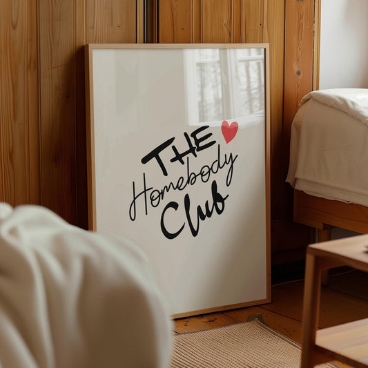 The Homebody Club Print: Retro Wall Art (Digital Download)