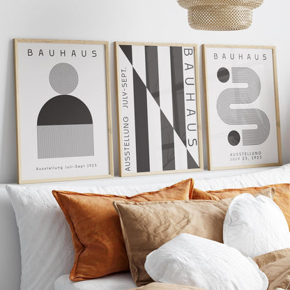 Bauhaus Art Print Set: Boho Chic Exhibition Posters (Digital Download)