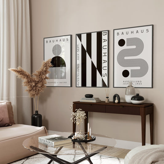 Bauhaus Art Print Set: Boho Chic Exhibition Posters (Digital Download)