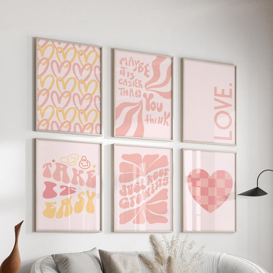 Girl Power Prints: Pastel Teen Room Decor (Digital Download)