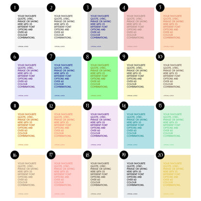 Custom Quote Print: Personalized Typography Wall Art (Digital Download)